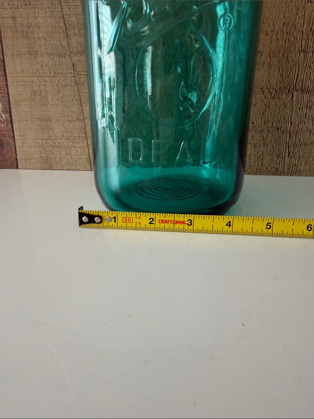 Ball Bicentennial Americana Aqua Glass Mason Jar with Wire Bail NO LID - Picture 8 of 8